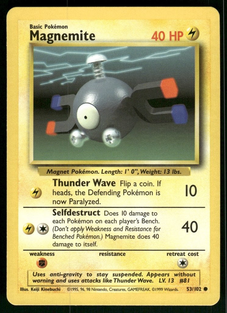 Magnemite 53/102 - Base (NM), Verzenden, Gebruikt