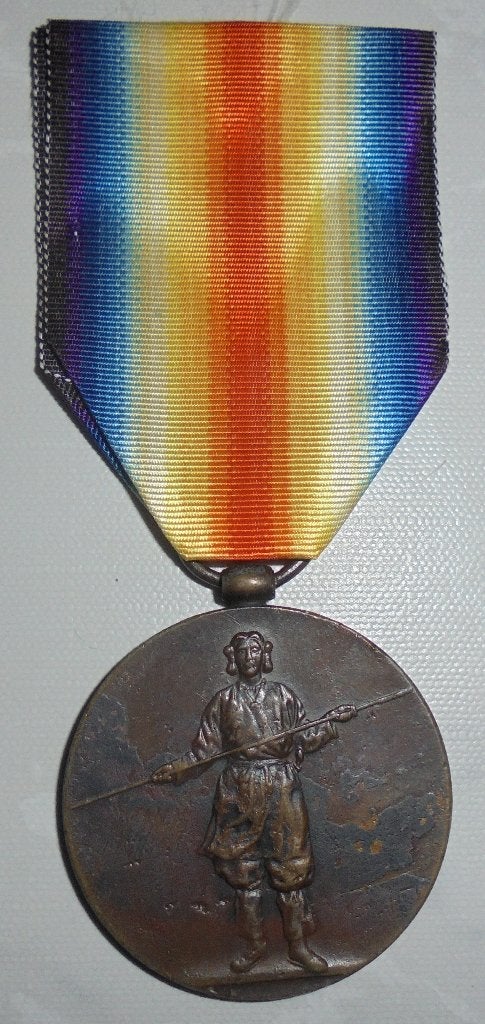 ZELDZAAM,overwinningsmedaille Japan 14-18, Verzamelen, Militaria | Algemeen, Ophalen of Verzenden, Landmacht, Lintje, Medaille of Wings