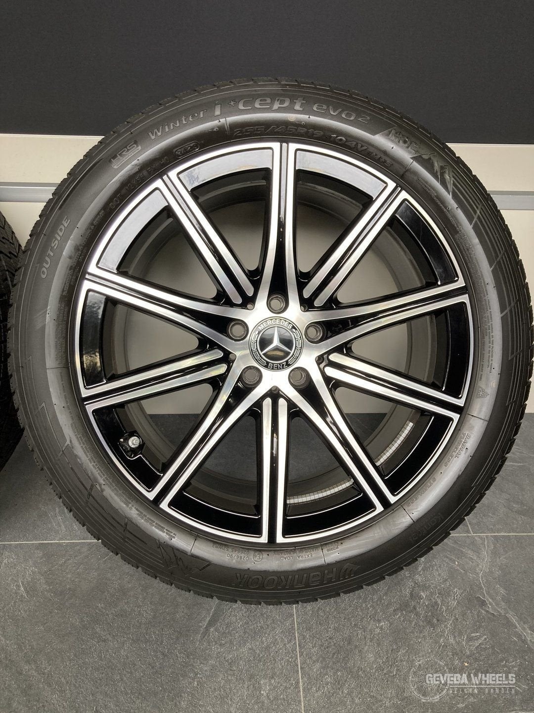 19” originele Mercedes S klasse W223 velgen + winterbanden, Auto-onderdelen, Banden en Velgen, 19 inch, Gebruikt, 255 mm, -
