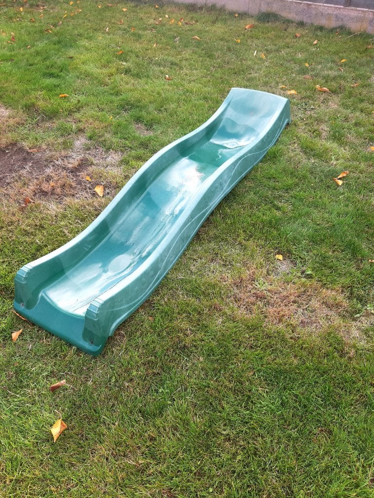 Gratis Groene KBT Yulvo Glijbaan (120 cm), Kinderen en Baby's, Ophalen, Gebruikt, Glijbaan