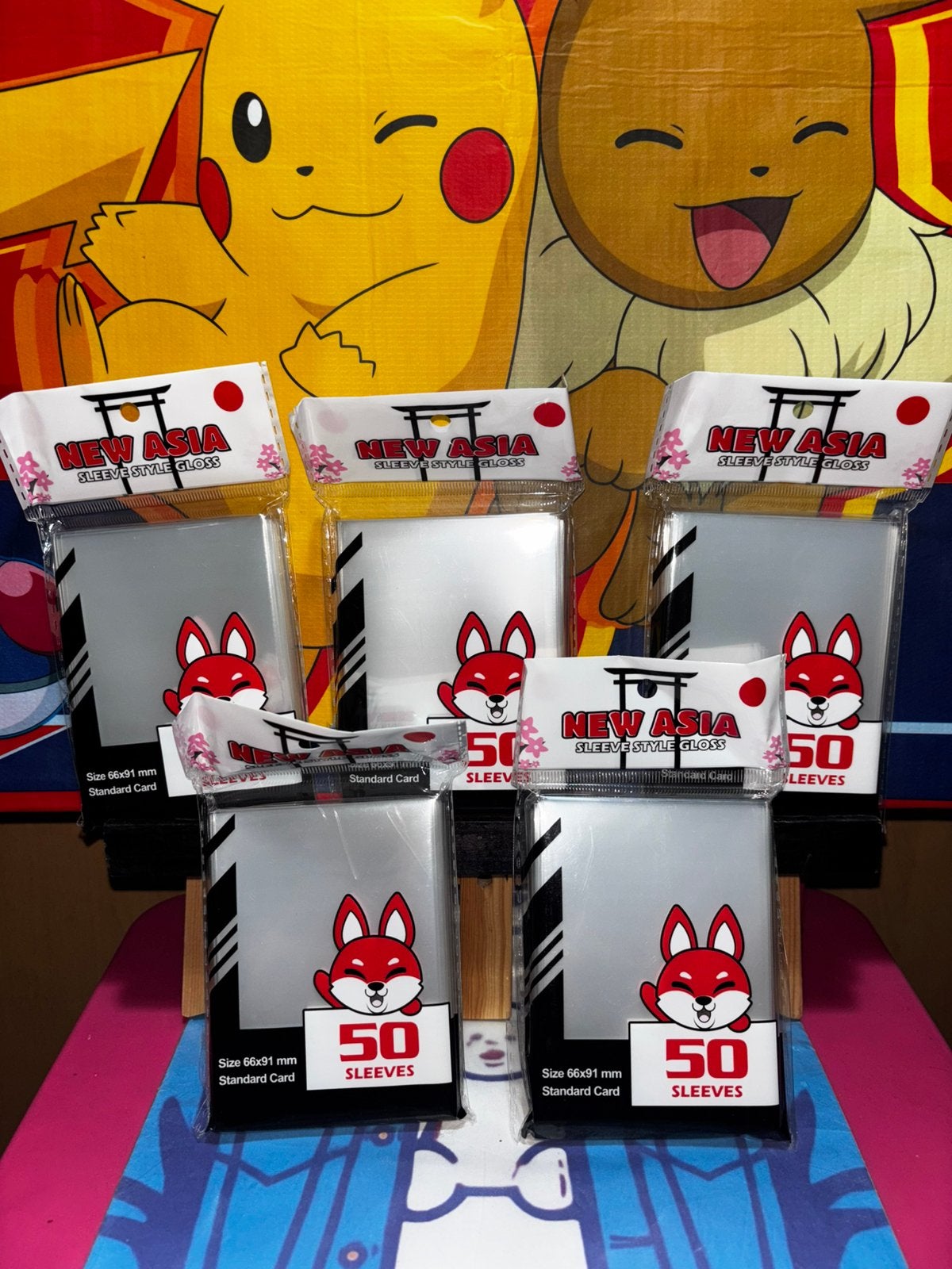 Lot de 5 x 50 sleeves New Asia Style Gloss 🦊, Enlèvement ou Envoi, Neuf