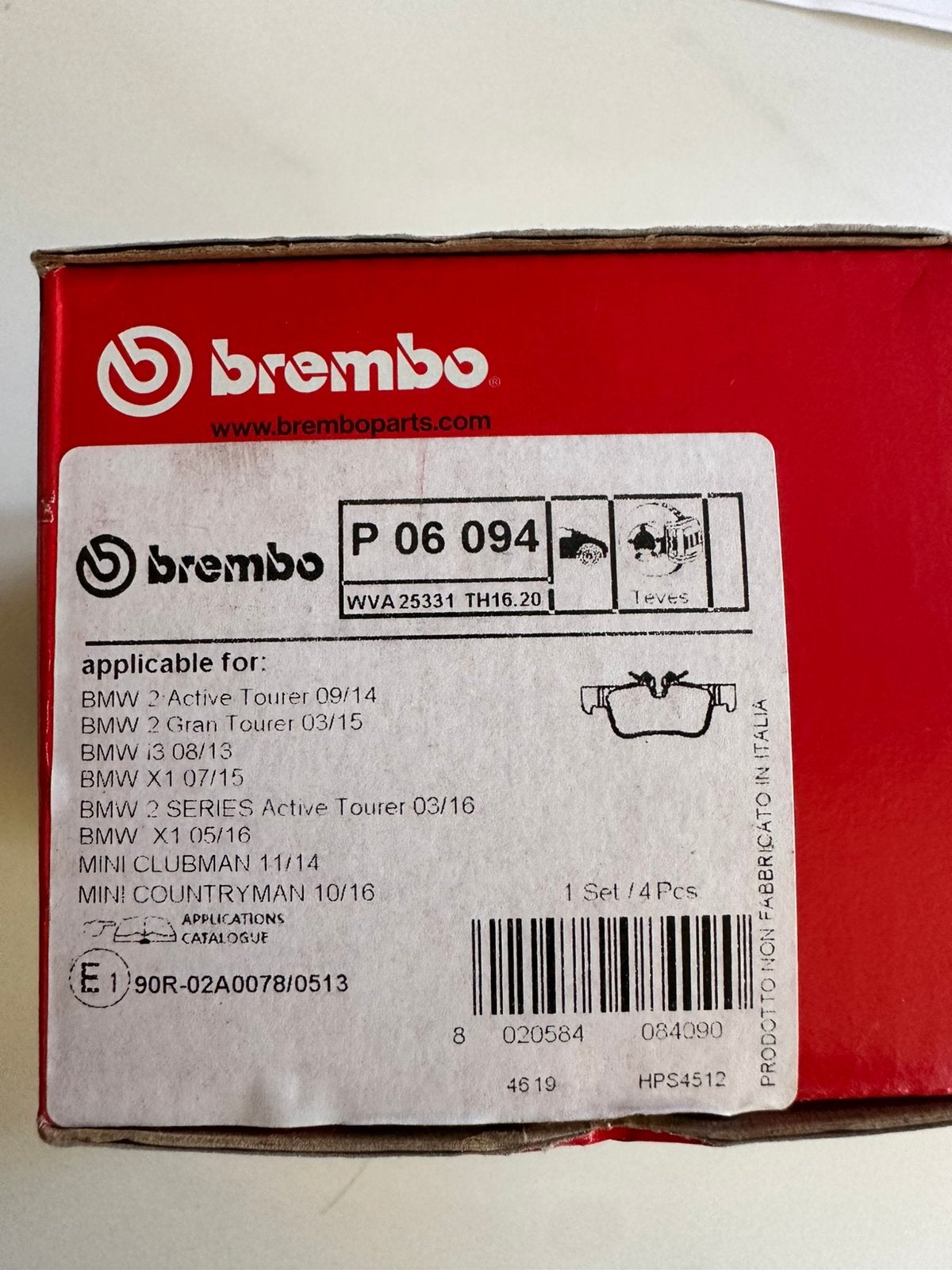 Brembo remblokken, Autos : Pièces & Accessoires, Enlèvement ou Envoi, Neuf, BMW