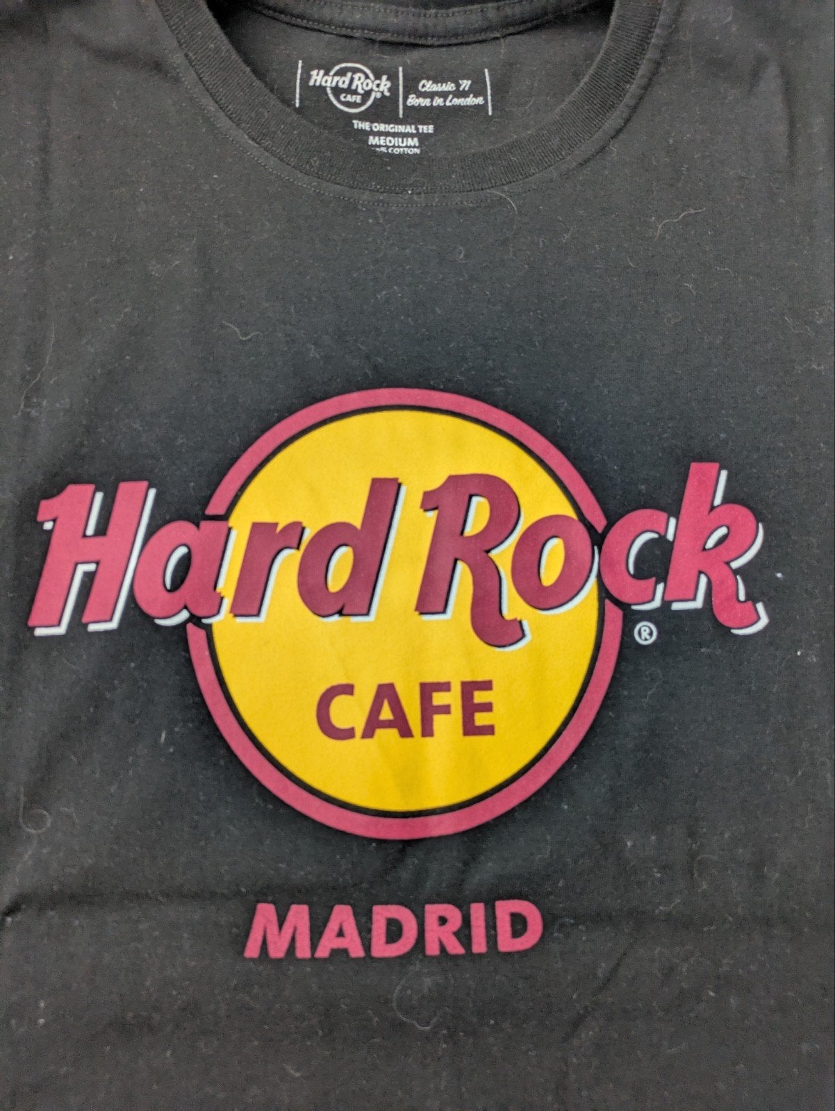 t shirt hard rock cafe madrid, Kleding | Heren, Ophalen of Verzenden, Zo goed als nieuw