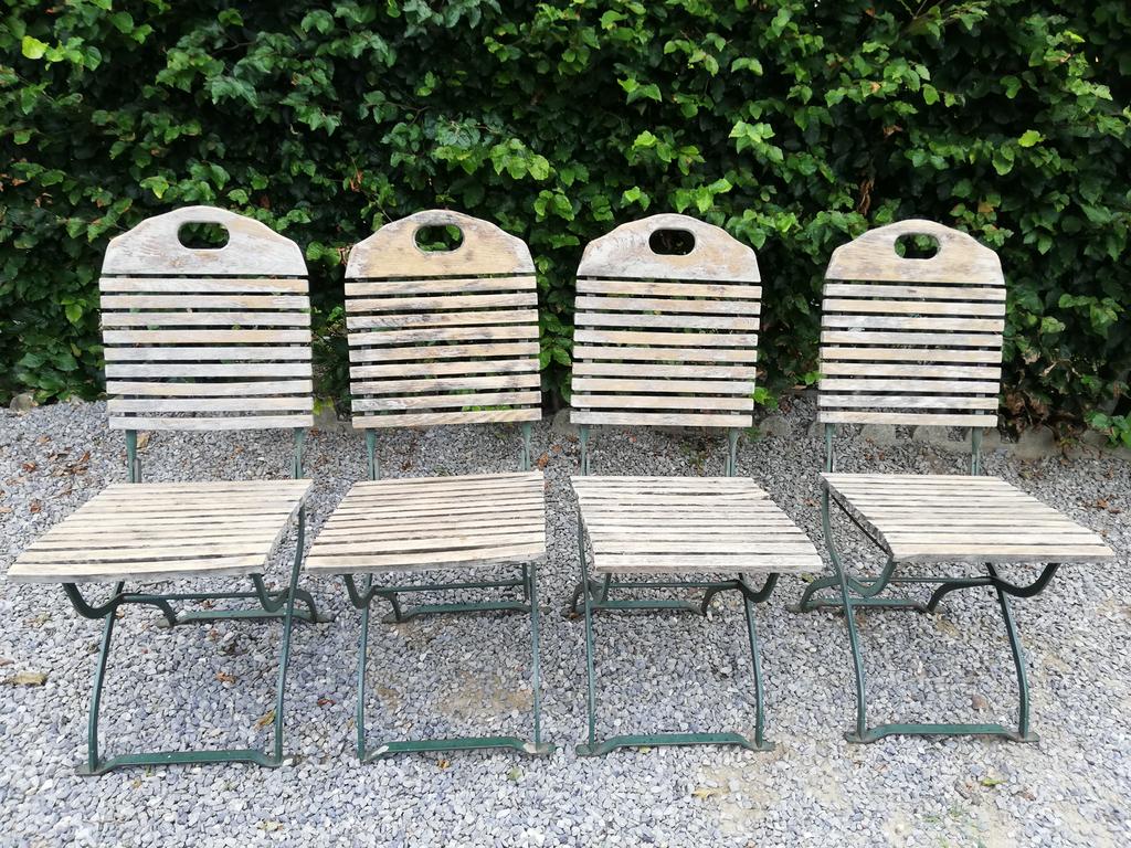 Tuinset, Tuin en Terras, Ophalen, Gebruikt, Metaal, Inklapbaar