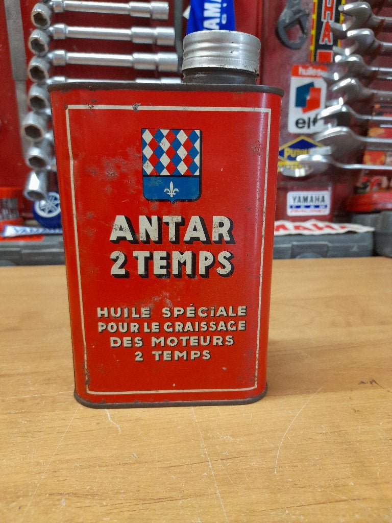 ancien bidon huile vide antar 2 temps loto 2t, Envoi, Utilisé, Autres types