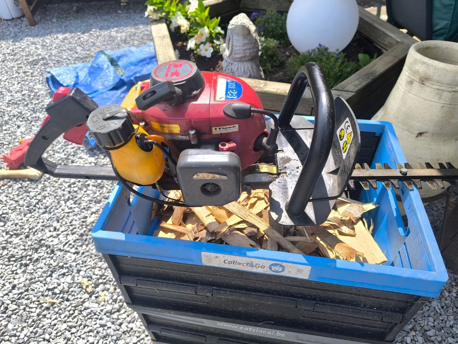 Taille haies Kawasaki th23, Tuin en Terras, Ophalen