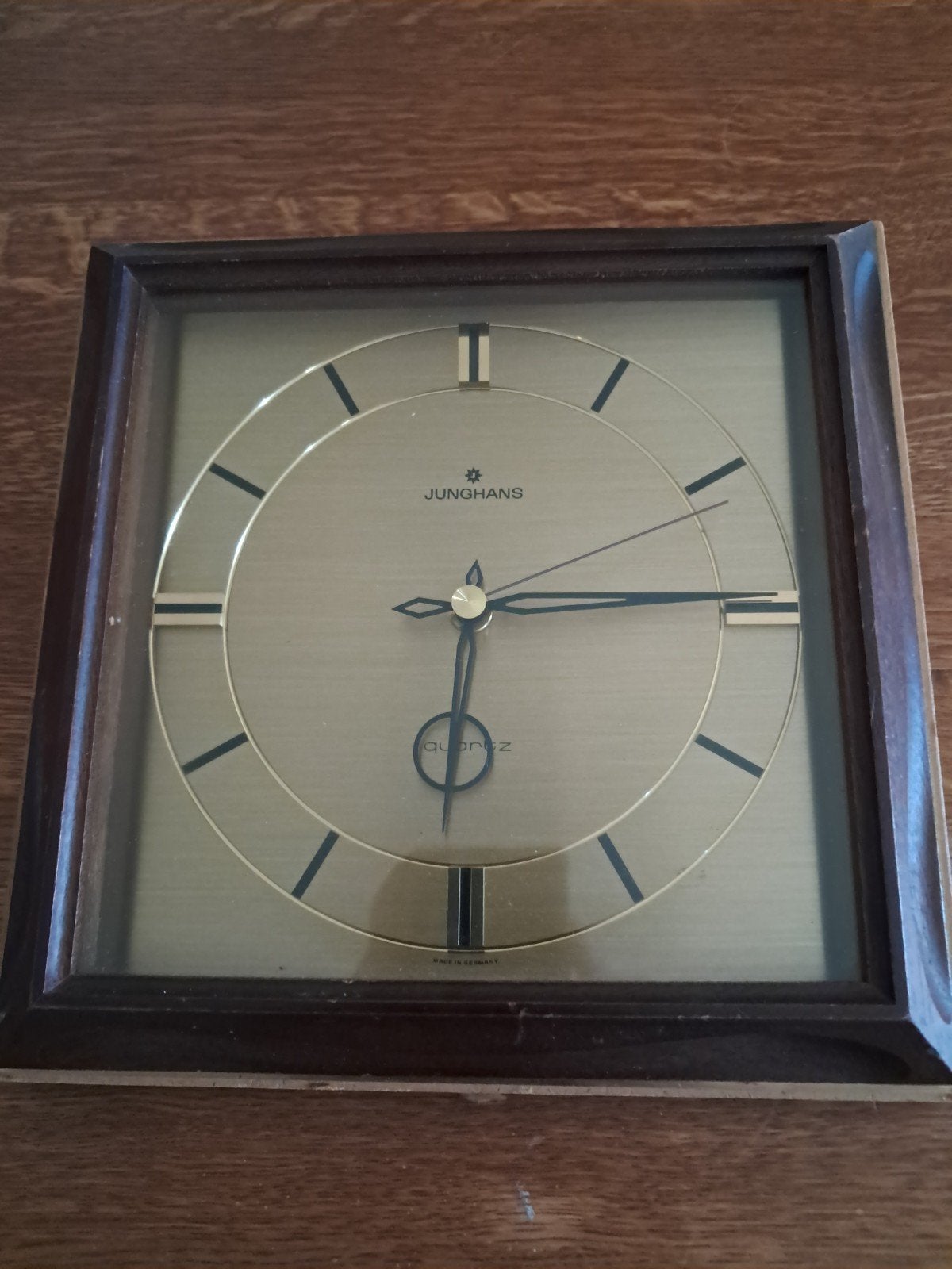 junghans klok, vintage jaren 70 werkt, Vintage, Ophalen of Verzenden