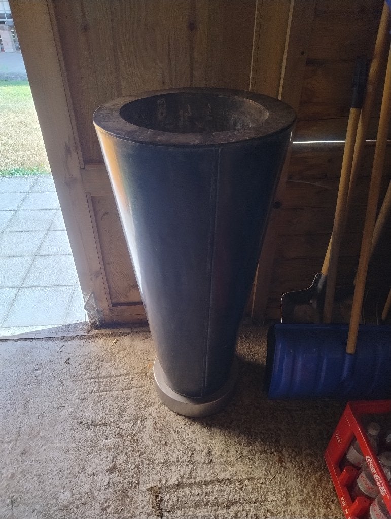 Metalen vaas, 70 cm ou plus, Moins de 25 cm, Rond, Enlèvement
