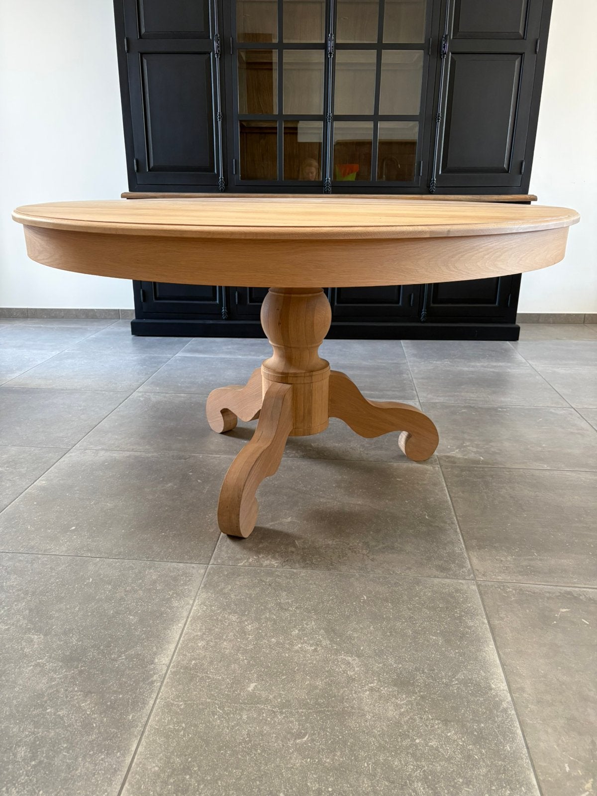 Heel mooie ronde, oud eiken tafel, Ophalen