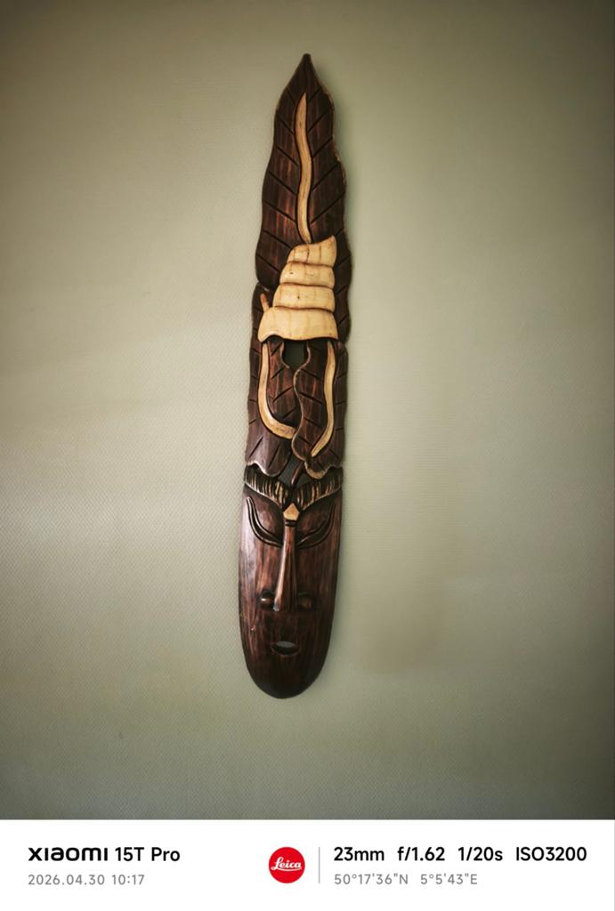 Masque en bois, Bois, Masque