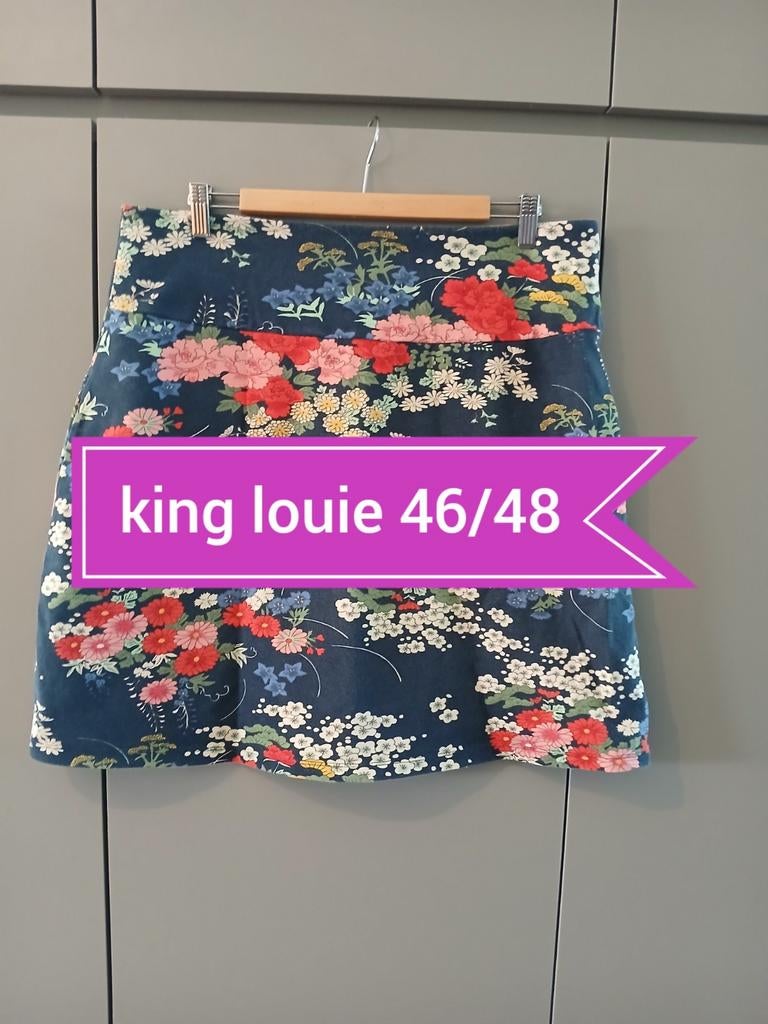 A lijn rok king louie 46/48, Kleding | Dames, Overige kleuren, Verzenden, Maat 46/48 (XL) of groter, Knielengte