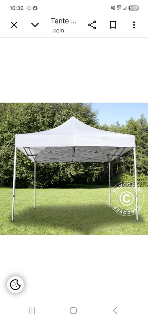A louer tonnelle 33 pliable en aluminium avec 4 parois, Enlèvement