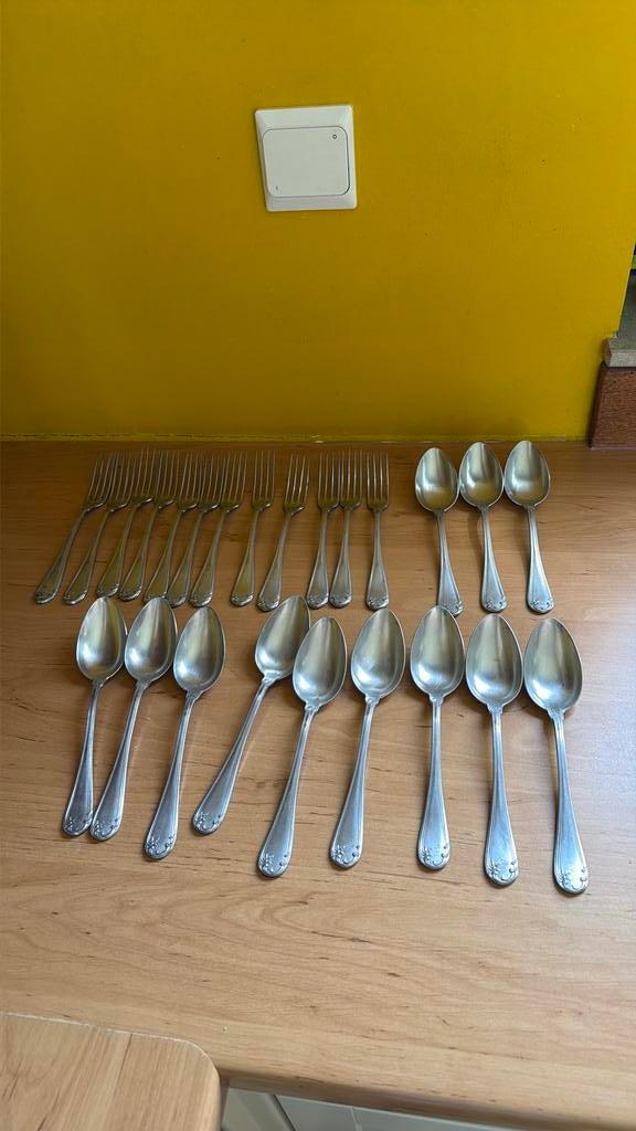 Argenta vork en soeplepel, set van 12, Ophalen of Verzenden