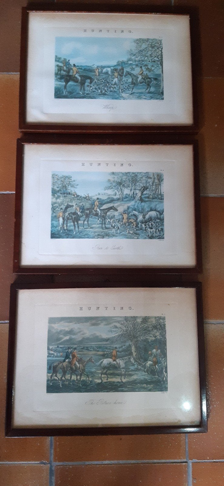 3 PRENTEN 'ENGELSE JACHTTAFERELEN'  HENRY THOMAS ALKEN, Ophalen