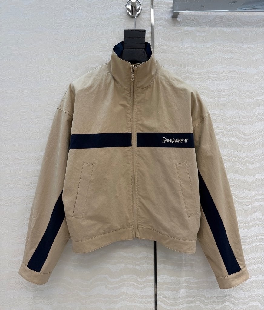 SAINT LAUREN Jas Jacket Mastic  zomerjas  YSL dames, Kleding | Dames, Ophalen of Verzenden, Nieuw, Maat 36 (S), Beige