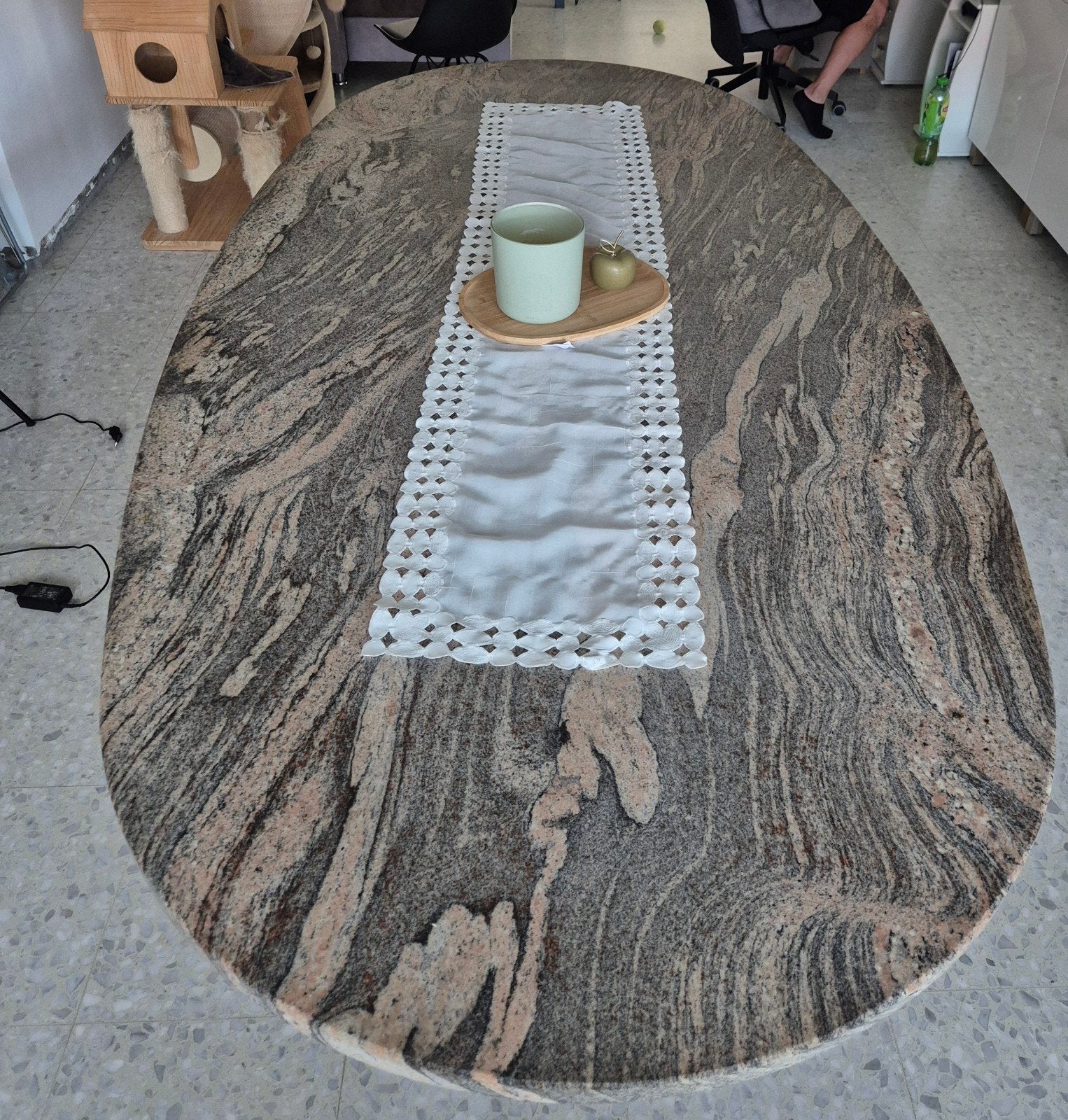 granieten eettafel, Huis en Inrichting, Ophalen