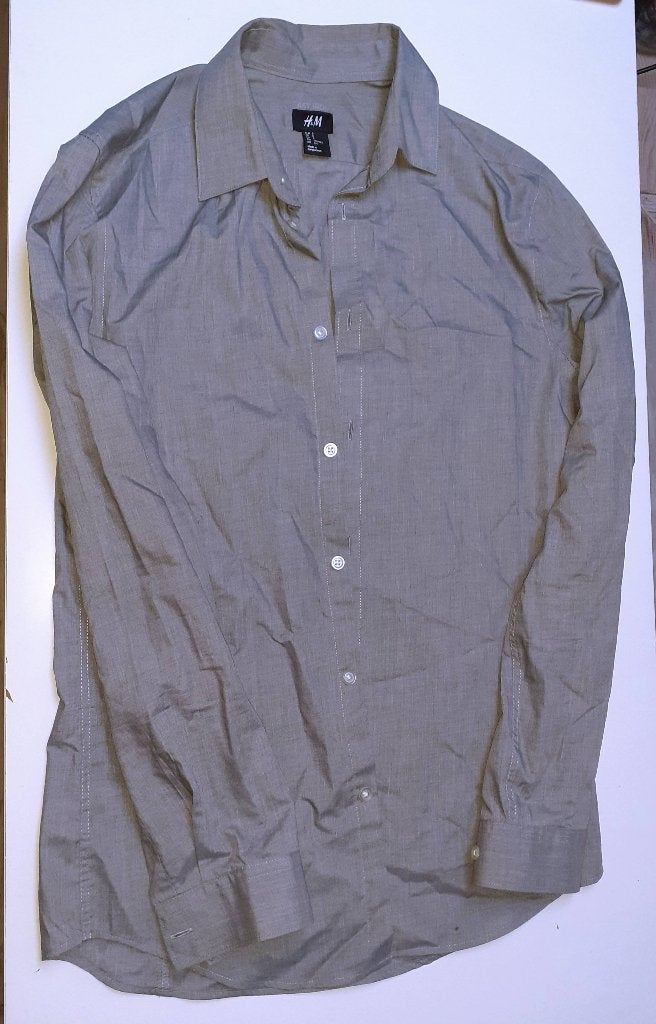 Hemd Heren grijs Easy Iron H&M S, Kleding | Heren, Overhemden, Ophalen of Verzenden, Nieuw, Grijs, Halswijdte 38 (S) of kleiner