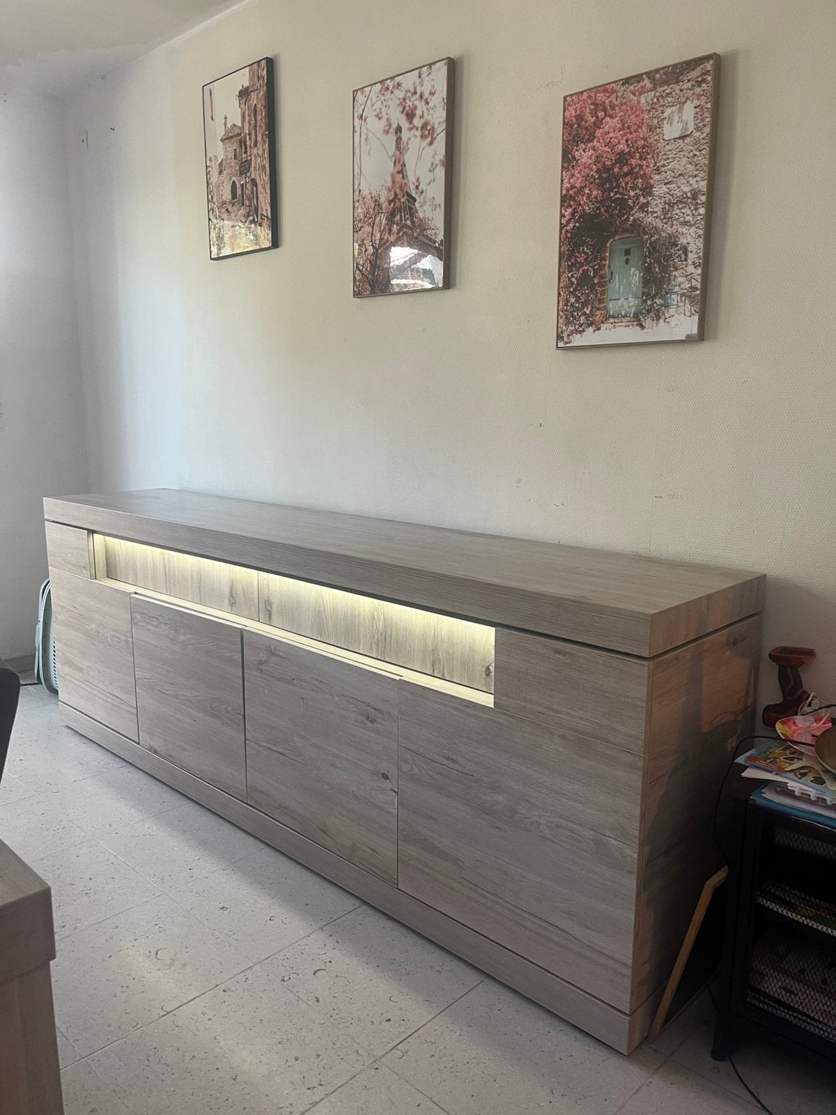 Interieur pakket eik&licht grijze kasten, Ophalen, Zo goed als nieuw