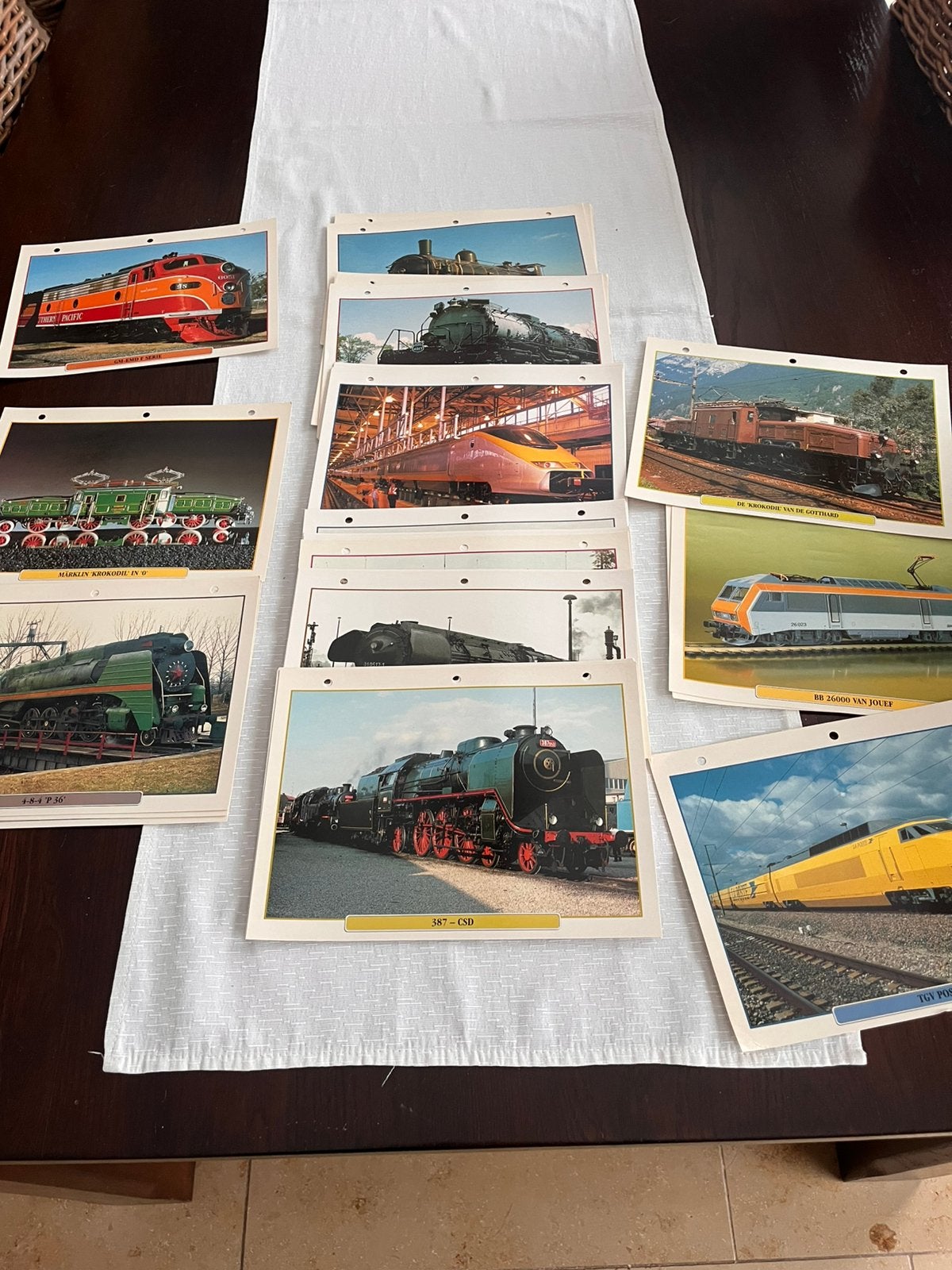 60 prachtige foto,s van treinen, Collections, Trains & Trams, Enlèvement, Comme neuf