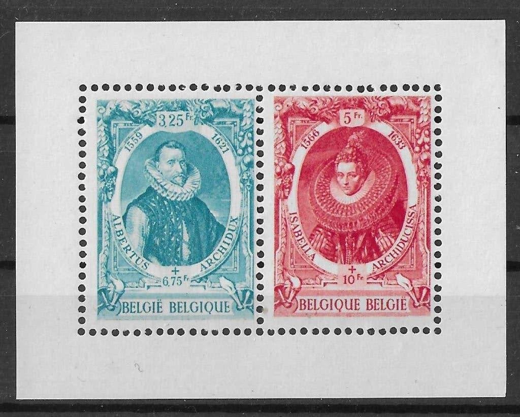 Timbres de Belgique - Bloc 17, Envoi