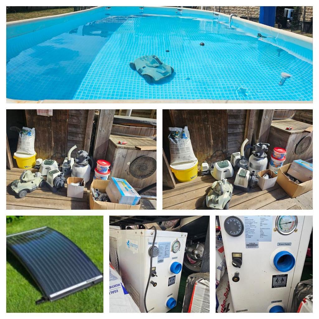 Toebehoren zwembad ( zonder zwembad )warmtepomp verkocht, Enlèvement, Utilisé, Filtre