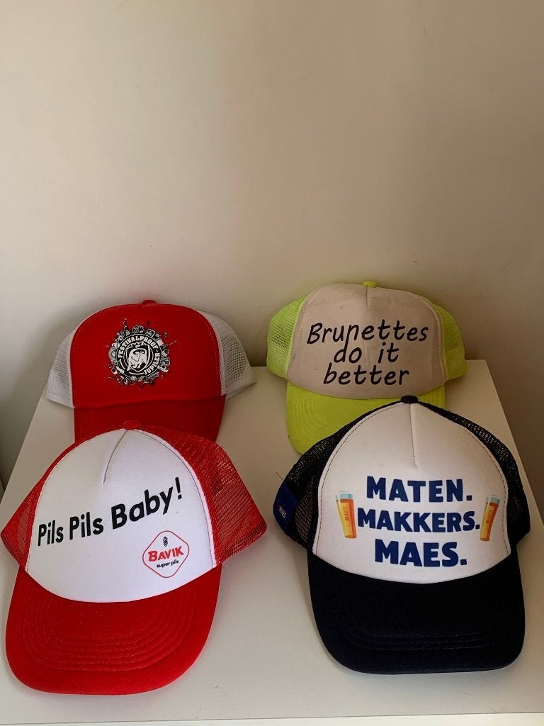 PET biermerken, Buckle up, veldrijden, Pirelli..., Kleding | Heren, Hoeden en Petten, Nieuw, Pet, One size fits all, Ophalen of Verzenden