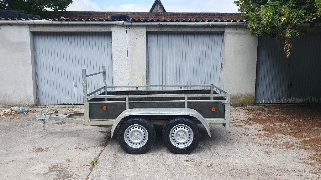 Remorque double essieux 750kg 2,25cm/1,30cm, Enlèvement ou Envoi, Comme neuf