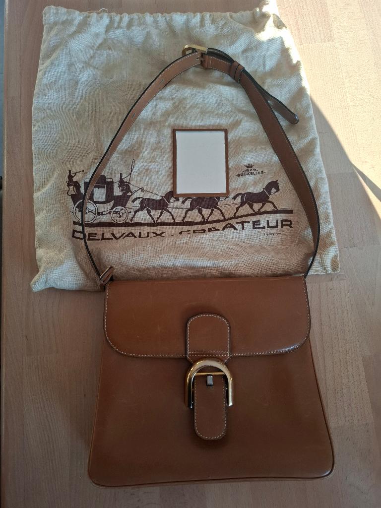 Sac delvaux avec pochette et miroirs, Handtassen en Accessoires, Ophalen