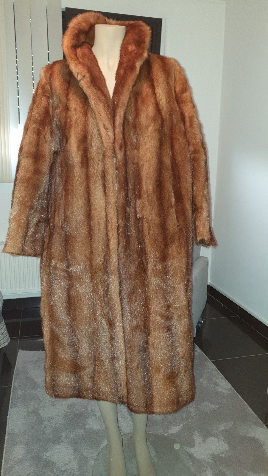 schitterende lange mantel van echte vison, Vêtements | Femmes, Enlèvement ou Envoi, Taille 42/44 (L)