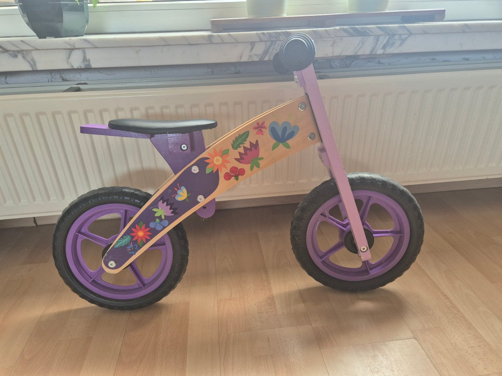 houten loopfietsje, Fietsen en Brommers, Ophalen, Zo goed als nieuw