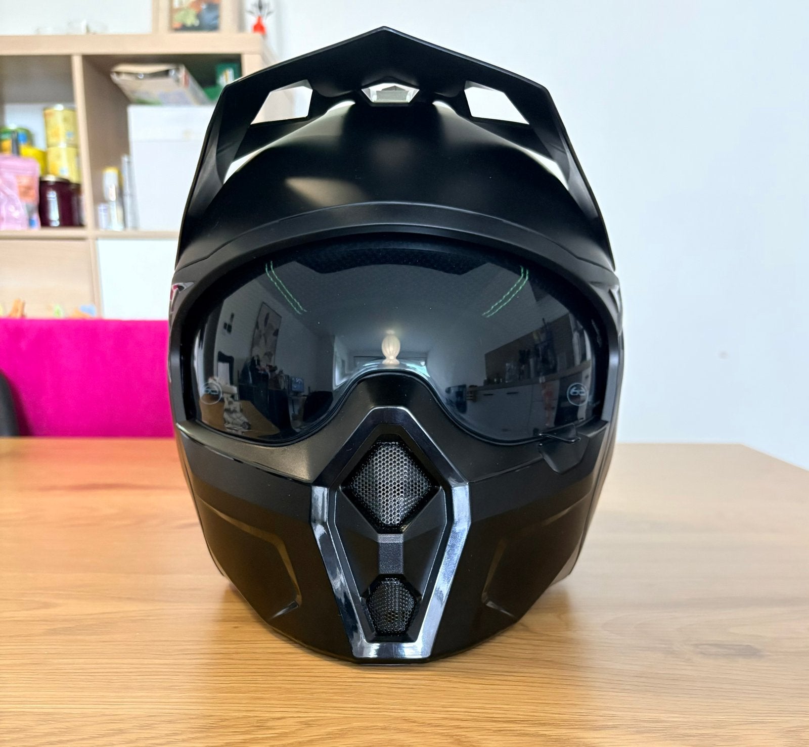 XS motor-/scooterhelm, Fietsen en Brommers, Brommerhelmen, Ophalen, Zo goed als nieuw, Extra small of kleiner