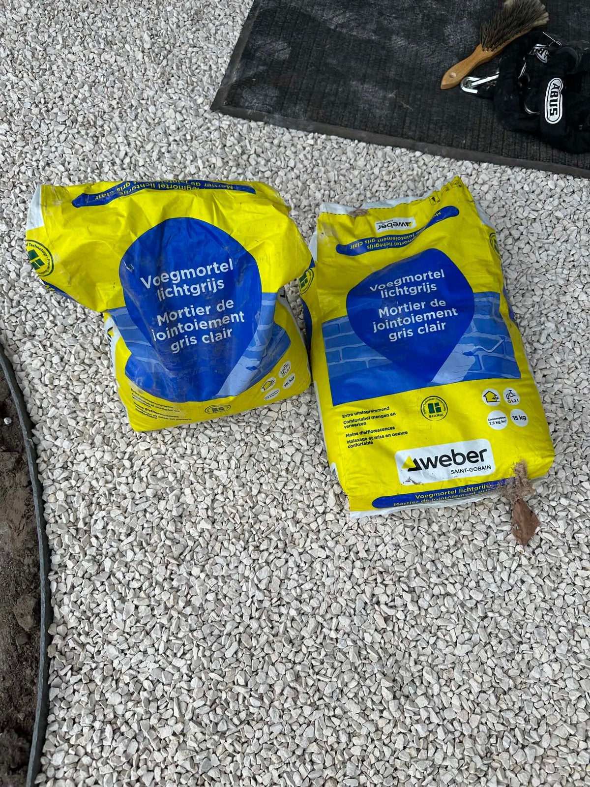 Weber voegmortel lichtgrijs, Bricolage & Construction, Enlèvement, Comme neuf