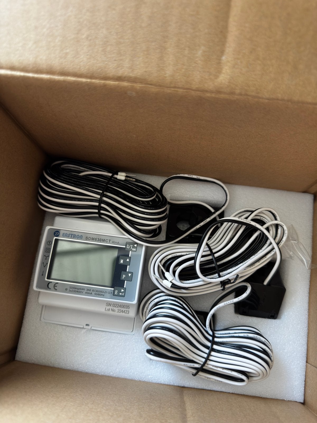 Eastron SDM630MCT driefasige energiemeter met CT klemmen, Ophalen of Verzenden, Nieuw, Overige typen
