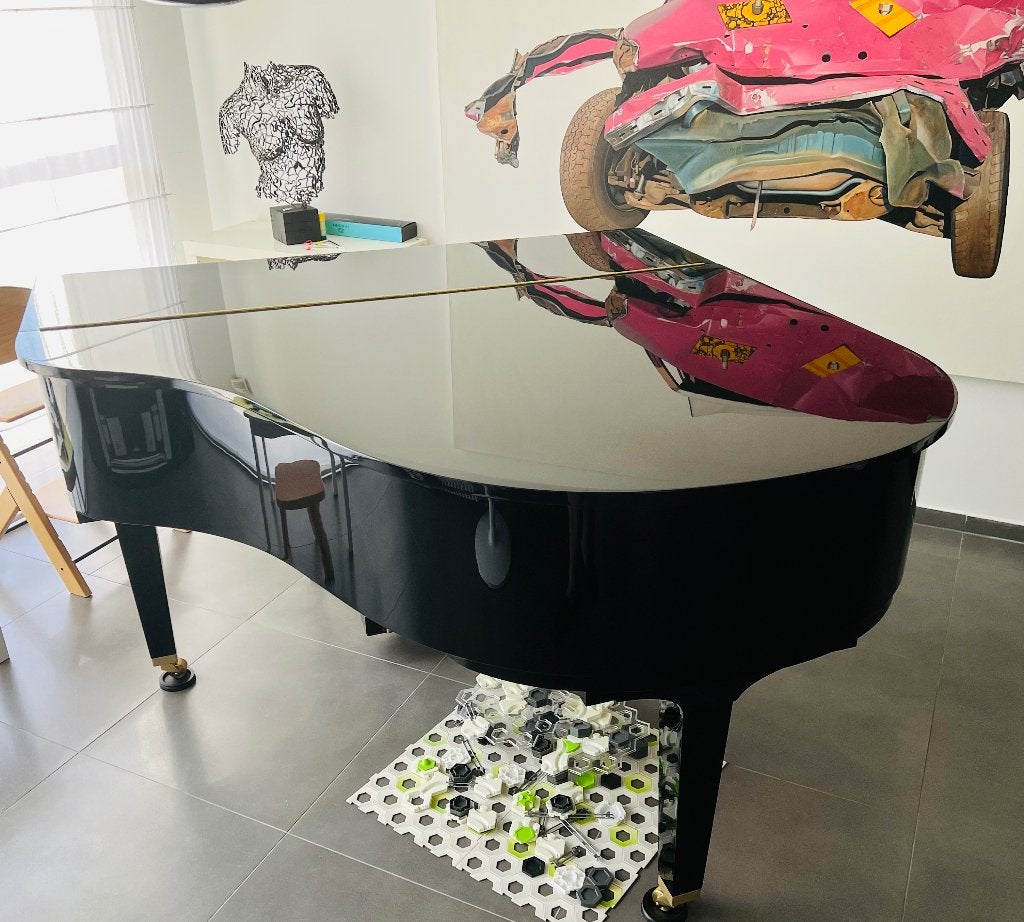 Piano Yamaha GC1 M (2021), Brillant, Comme neuf, Enlèvement, À queue