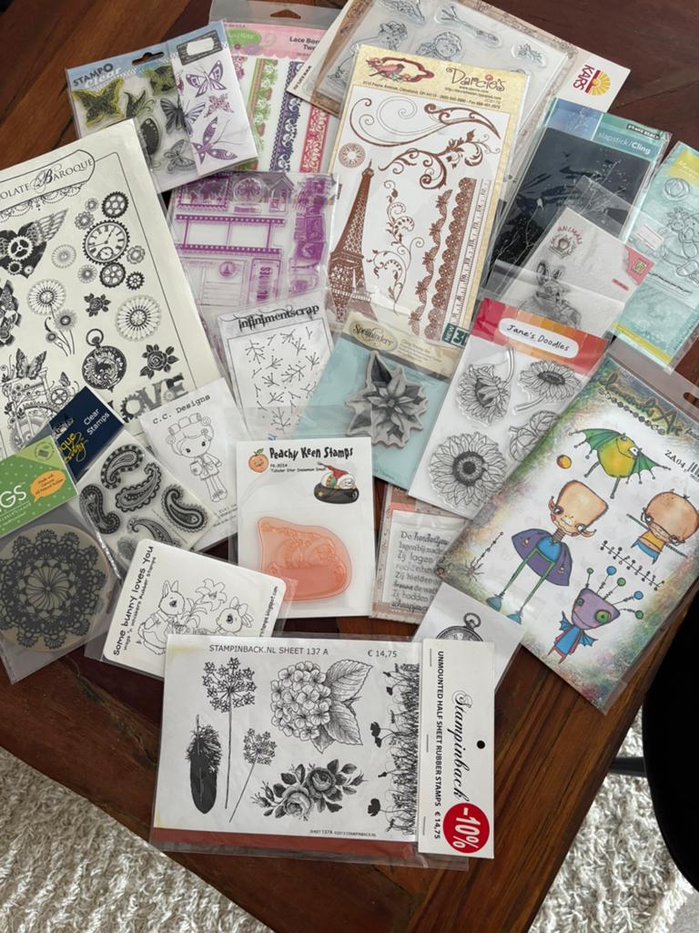 Stempels, Hobby en Vrije tijd, Scrapbooking, Ophalen, Zo goed als nieuw