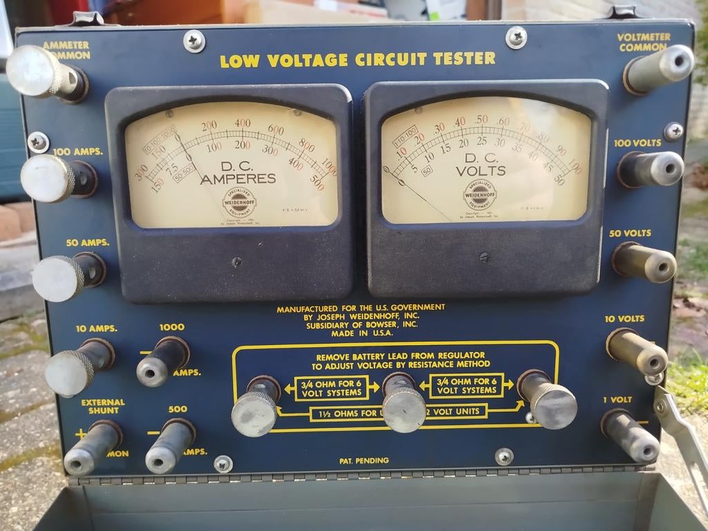 Valise Ampèremètre/Voltmètre armée américaine, Télécoms, Émetteurs & Récepteurs