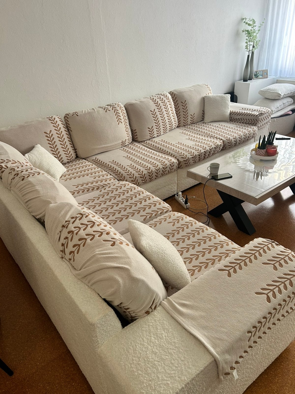 witte zetels te koop, Maison & Meubles, Canapés | Coins salons complets, Enlèvement, Neuf, Tissus