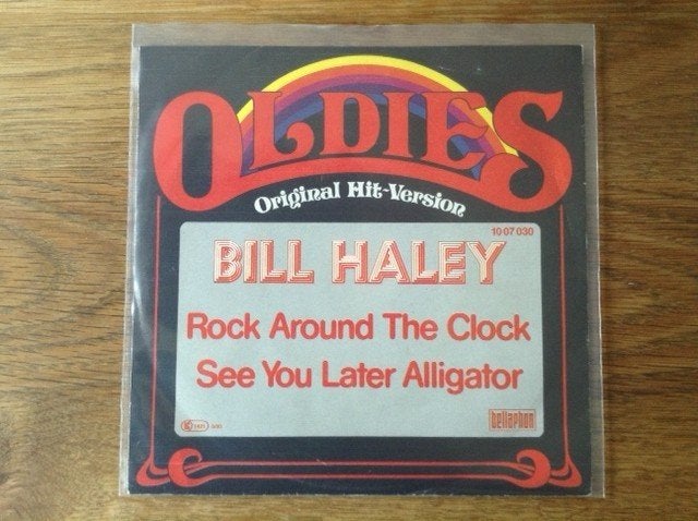 single bill haley, 7 inch, Ophalen of Verzenden, Rock en Metal, Beschermende buitenhoes