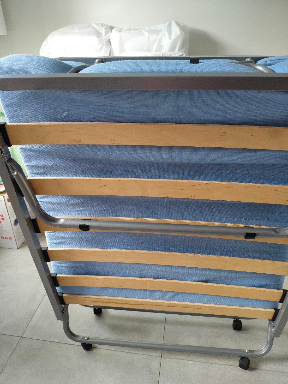 plooibed te koop, Ophalen
