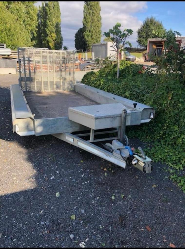 Machinetransporter vlemmix, Auto diversen, Aanhangers en Bagagewagens, Ophalen, Gebruikt