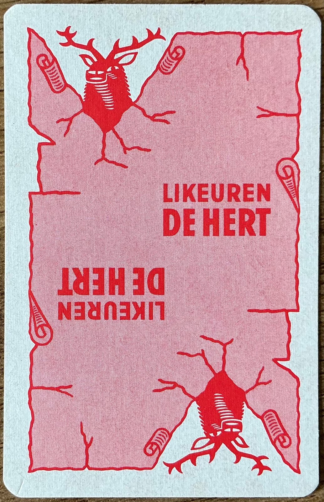 Speelkaart LIKEUREN DE HERT, Ophalen of Verzenden, Zo goed als nieuw, Speelkaart(en)