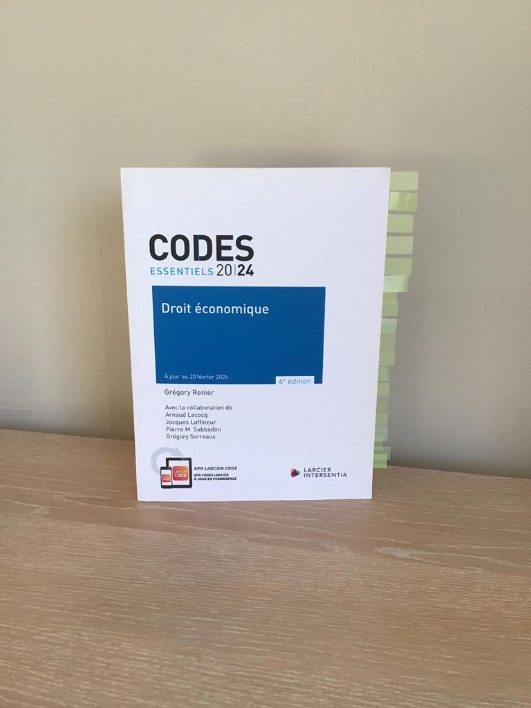 Code de droit economique Larcier, Enlèvement, Comme neuf