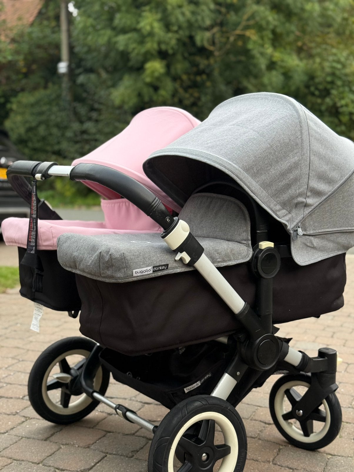 Bugaboo donkey duo kinderwagen met maxi cosi set, Bugaboo, Zo goed als nieuw, Met autostoeltje, Ophalen