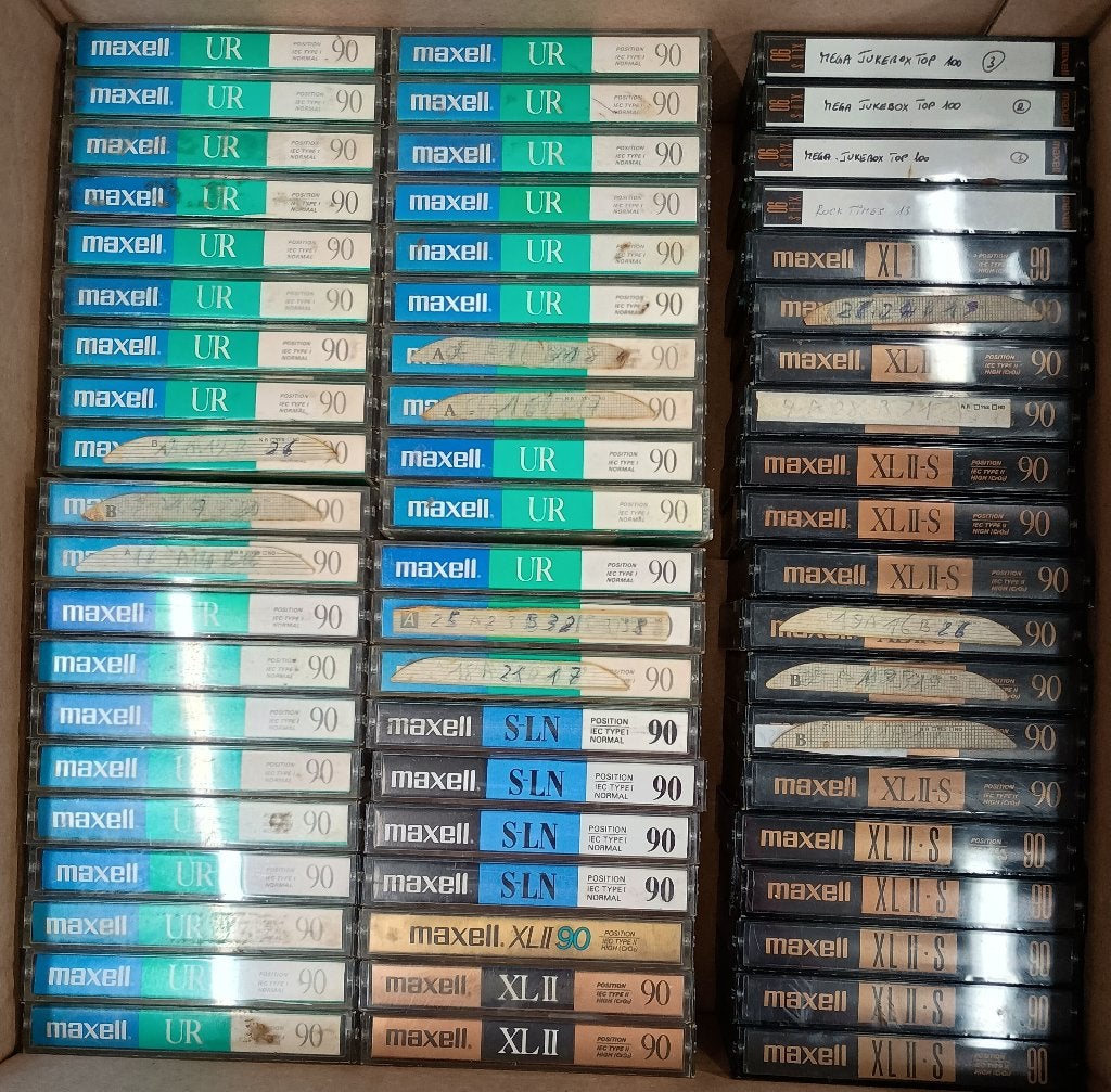 Lot de cassetes audio enregistrées, CD & DVD, Cassettes audio, Utilisé, Pré-enregistrées, 26 cassettes audio ou plus, Enlèvement ou Envoi