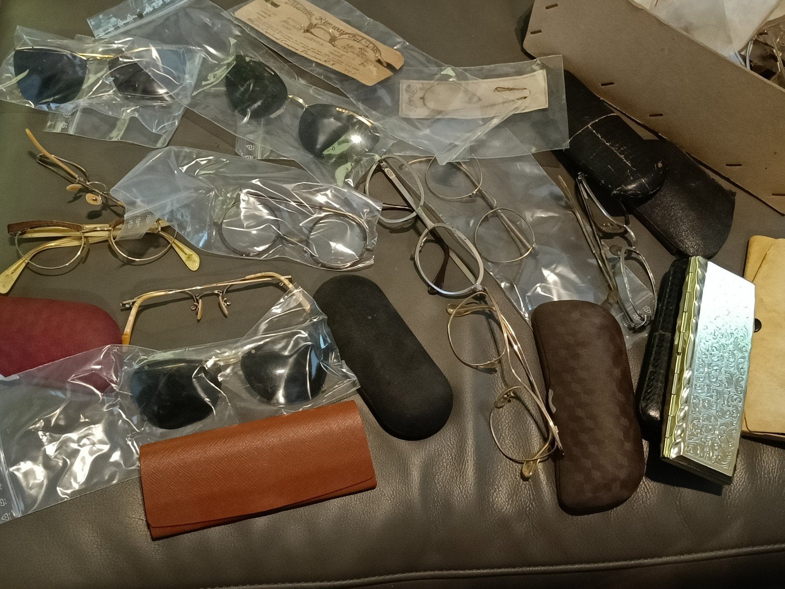 antiek bril montuur, Bijoux, Sacs & Beauté, Autres marques, Enlèvement ou Envoi, Autres couleurs, Comme neuf