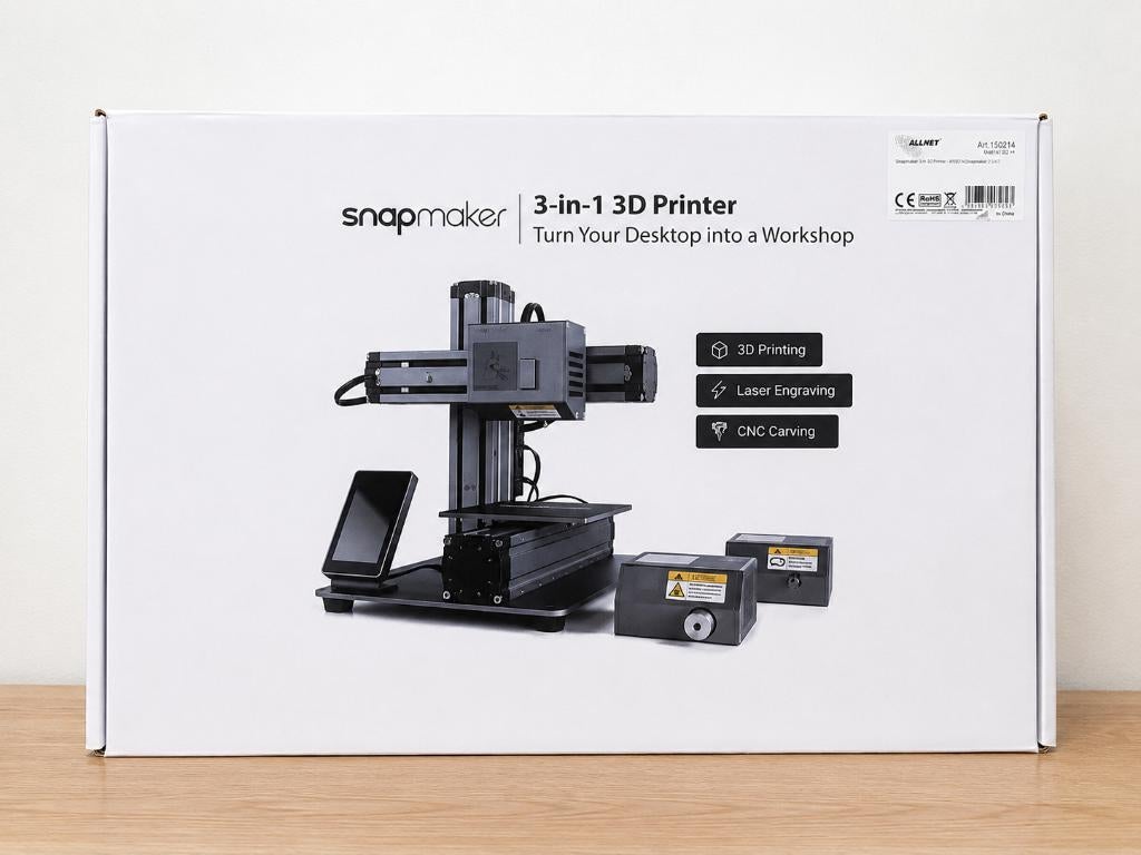 Snapmaker 3-in-1 3D Printer with Enclosure, Informatique & Logiciels, 3D Imprimantes, Enlèvement, Utilisé, Filament, Snapmaker