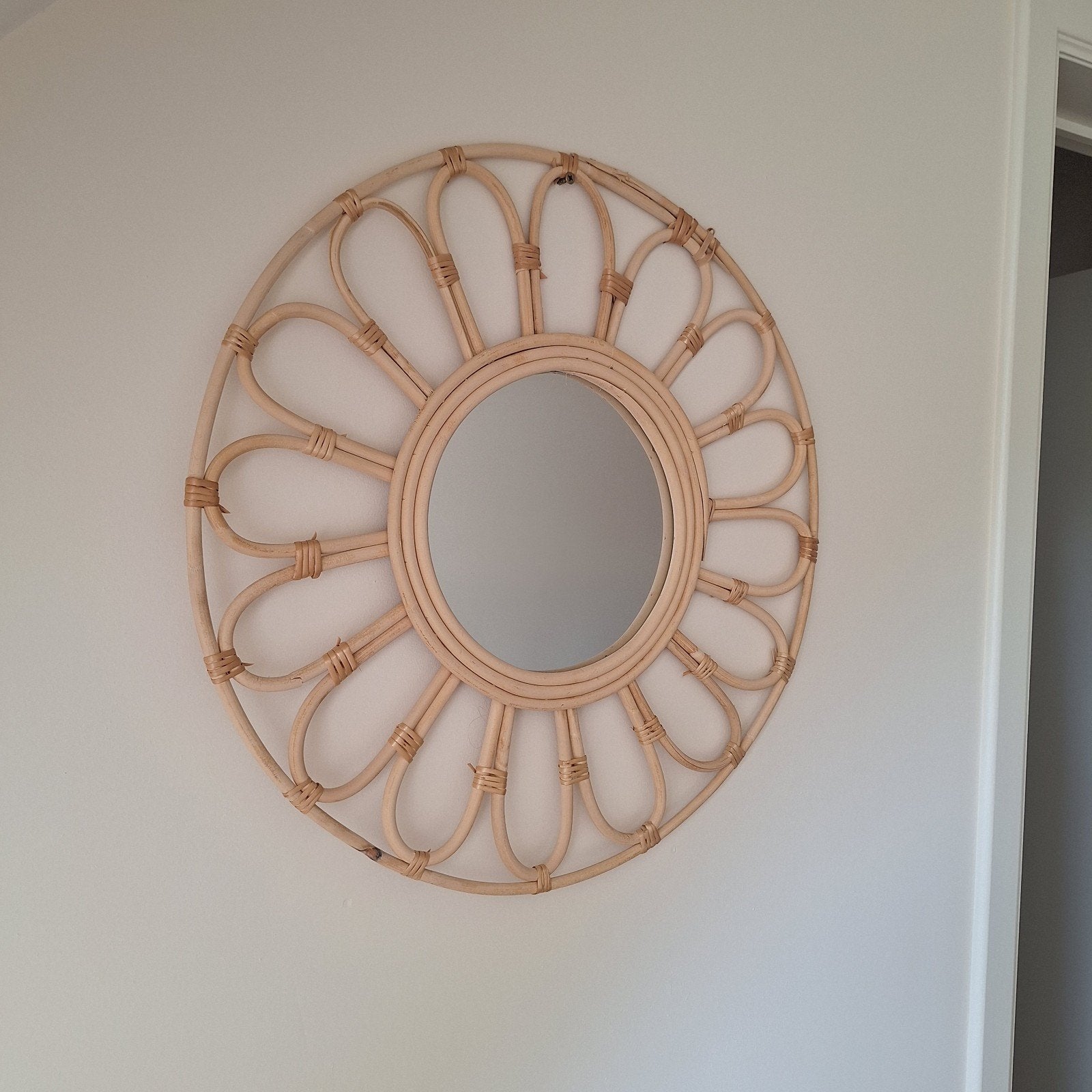 rieten spiegel, Huis en Inrichting, Ophalen