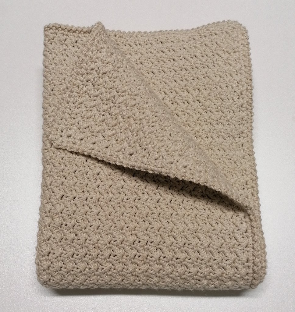 Gehaakte omslagdoek/babydekentje met katoen. NIEUW !, Hobby & Loisirs créatifs, Tricot & Crochet, Enlèvement ou Envoi, Neuf