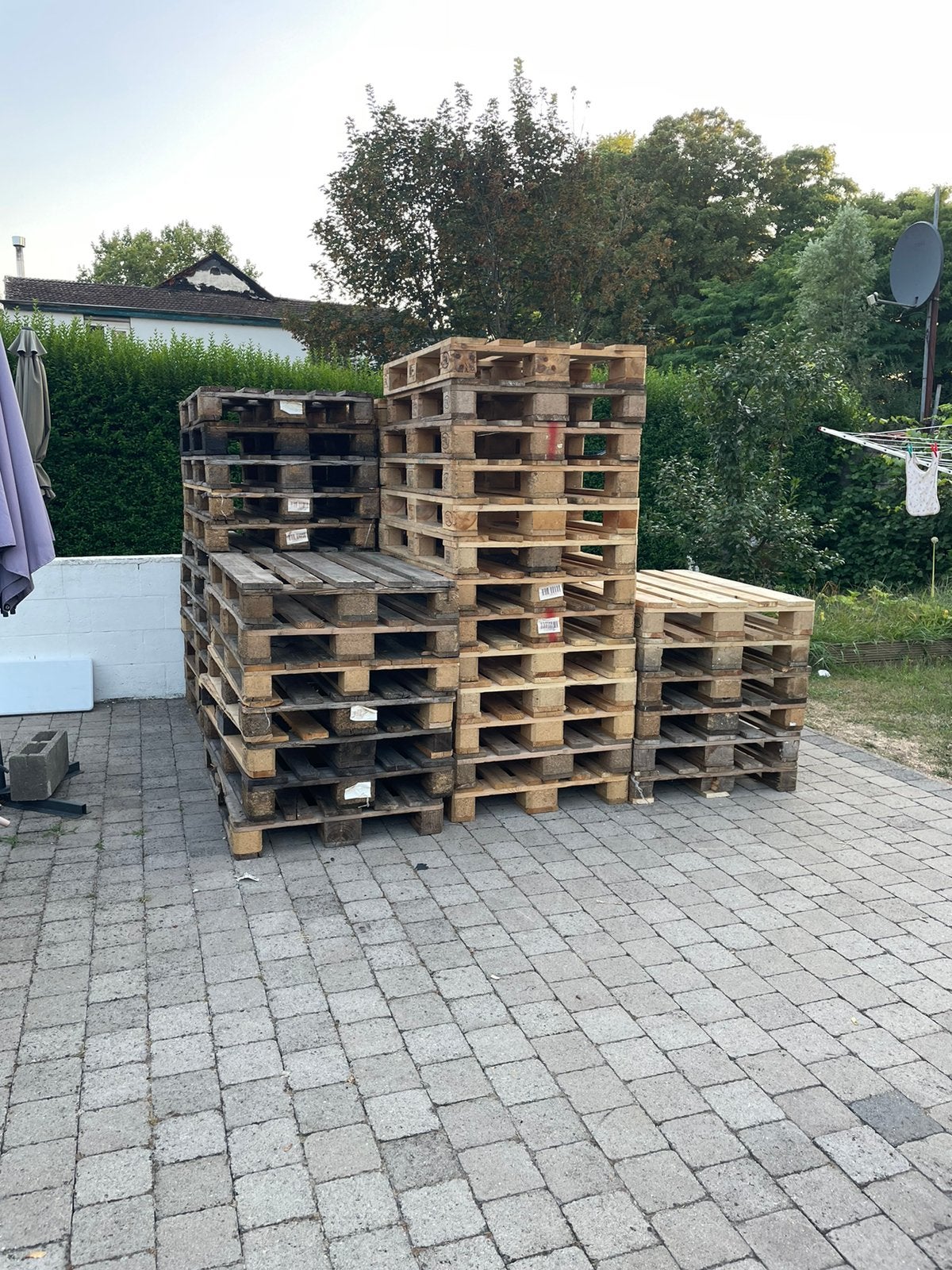 Euro palet proper 57 stuks totaal, Ophalen