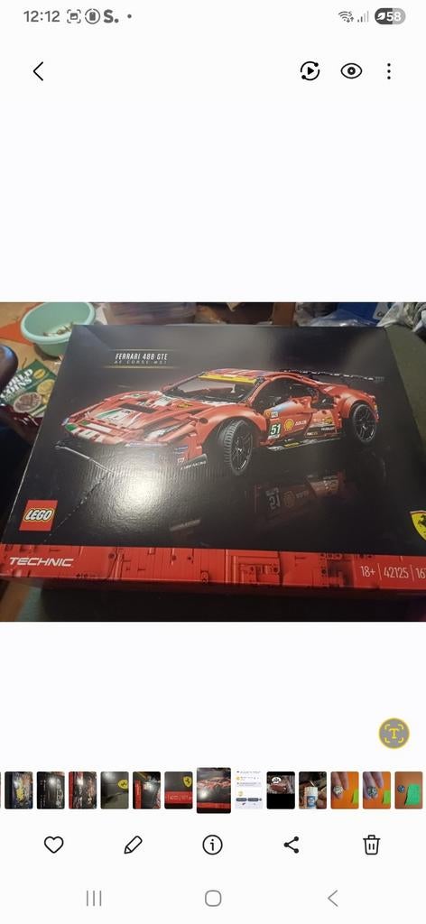 Lego technic ferrari 42125  nieuw, Ophalen of Verzenden, Lego